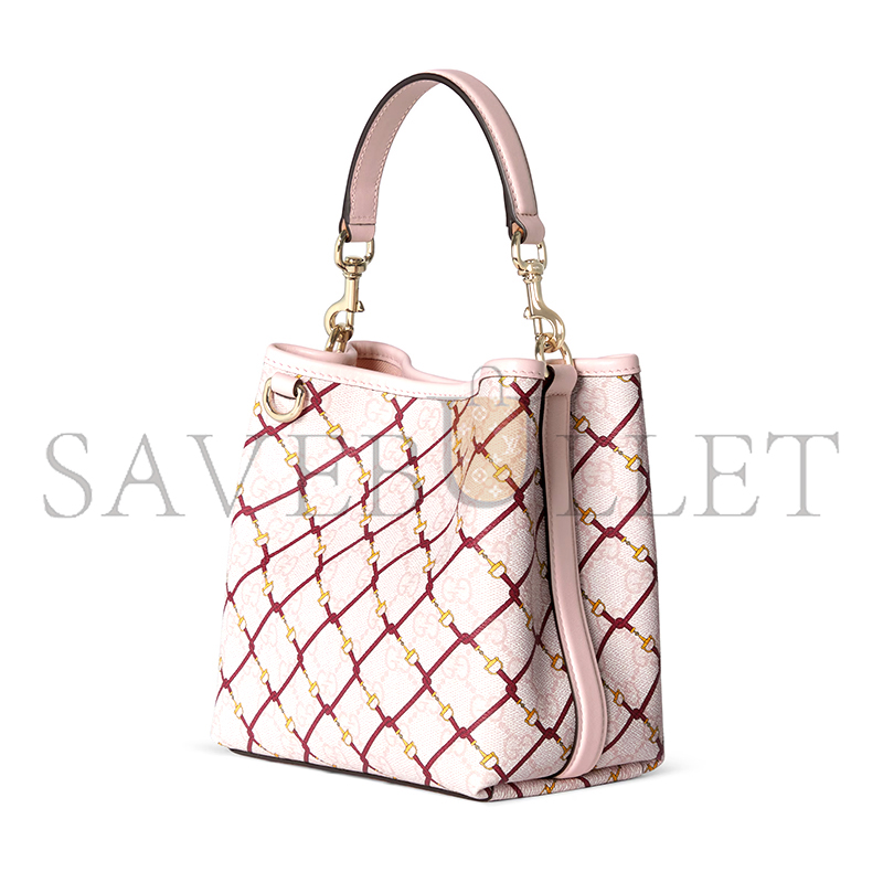 GUCCI GG EMBLEM SMALL BUCKET BAG 815118 (25*25*15cm)